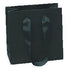 Matte Black - Grosgrain Ribbon Handle Gift Bag - 6 x 3 x 6"