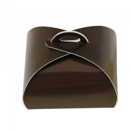 Brown - Four Truffle Tote - 3 x 3 x 1-5/8"