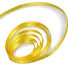 Daffodil / White Dot - Mercedes Dot Ribbon - 1/8" x 100 Yards