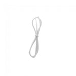 Matte White - Pre Tied Stretch Loop - 10" Loop (18" untied)