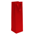 Big Apple Bright Red - Twill Ribbon Handle Gift Bag - 4-1/2 x 4-1/2 x 15"