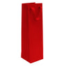 Big Apple Bright Red - Twill Ribbon Handle Gift Bag - 4-1/2 x 4-1/2 x 15"