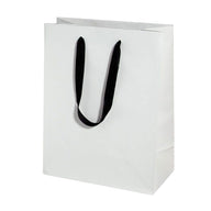 Black Tie - Twill Ribbon Handle Gift Bag - 10 x 5 x 13"