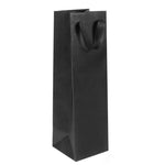 Broadway Black - Twill Ribbon Handle Gift Bag - 4-1/2 x 4-1/2 x 15"