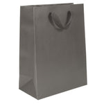 Estate Grey - Twill Ribbon Handle Gift Bag - 10 x 5 x 13"