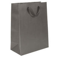 Estate Grey - Twill Ribbon Handle Gift Bag - 10 x 5 x 13"