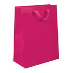 Fifth Avenue Fuchsia - Twill Ribbon Handle Gift Bag - 10 x 5 x 13"