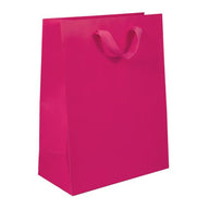 Fifth Avenue Fuchsia - Twill Ribbon Handle Gift Bag - 10 x 5 x 13"