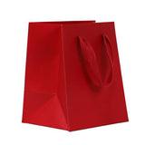 Big Apple Bright Red - Twill Ribbon Handle Gift Bag - 5 x 4 x 6"