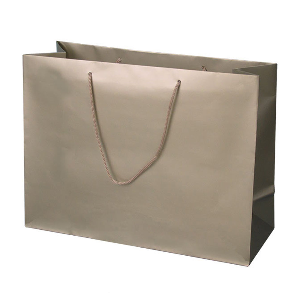 Matte Metallic Champagne - Matte Euro Tote - 16 x 4-3/4 x 13"