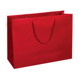 Matte Red - Matte Euro Tote - 16 x 4-3/4 x 13"