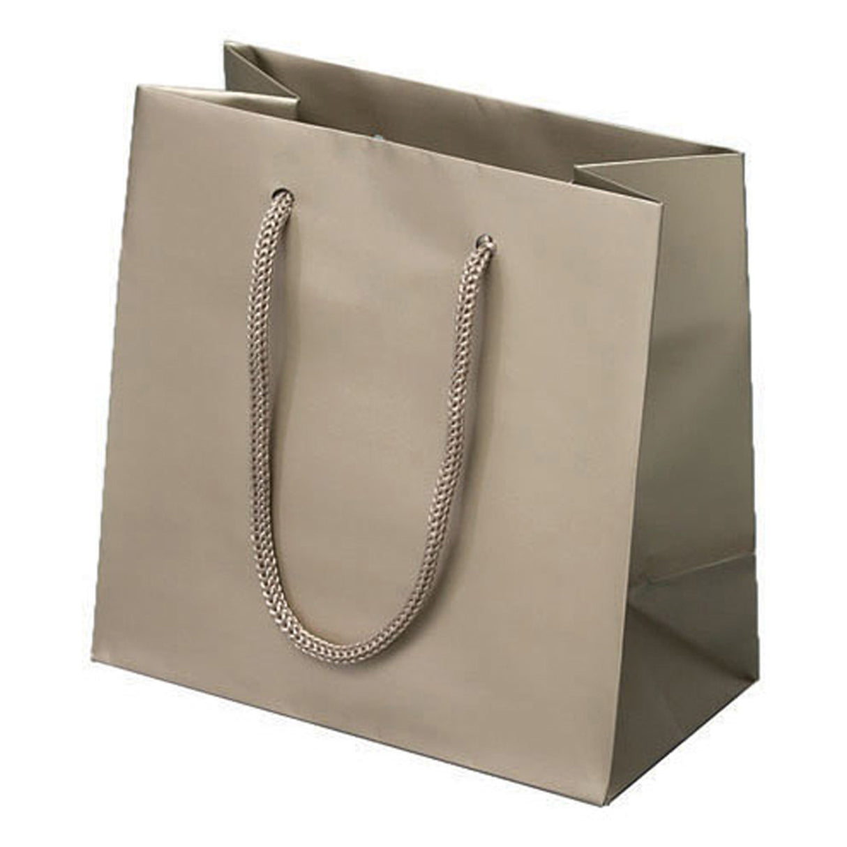 Matte Metallic Champagne - Matte Euro Tote - 6-1/2 x 3-1/2 x 6-1/2"