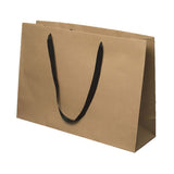 Chelsea Kraft / Black Handles - Twill Ribbon Handle Gift Bag - 20 x 14 x 6"