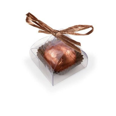 Clear - Single Truffle Tote - 1-1/2 x 1-1/2 x 1-1/4"