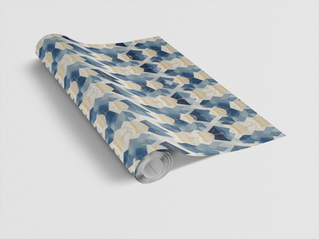 Menorah Dreams and Gilded Beams - Hanukkah Design Wrapping Paper