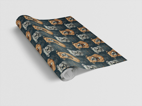 Regal Pitbull Wrapping Paper