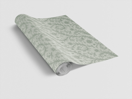 Celadon Baroque - Baroque Filigree Wrapping Paper