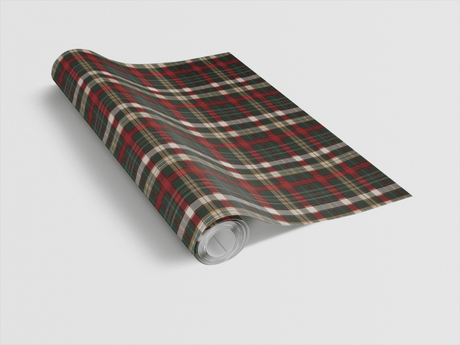 Evergreen Tartan Wrapping Paper