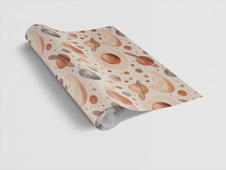 Orbit Dreams - Planets & Rockets Wrapping Paper