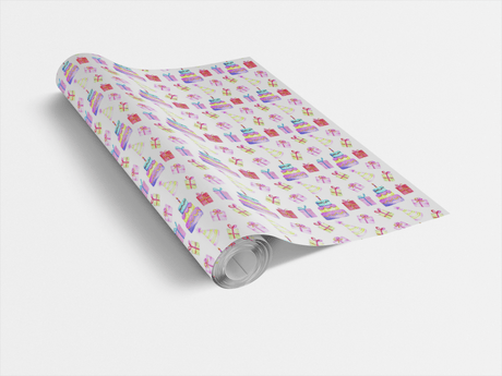 Special Day! - Cakes, Gifts & Party Hats Wrapping Paper