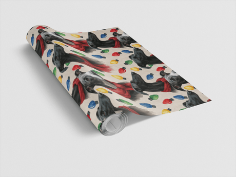 Velvet Nights & Winter Whispers - Greyhound Wrapping Paper