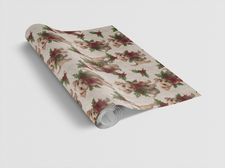 Mistletoe Moments - Dandie Dinmont Terrier Wrapping Paper