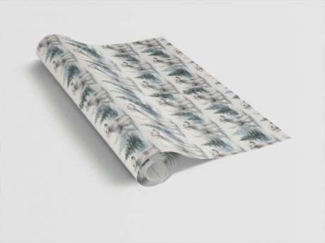 Velvet Frost & Festive Whimsy - Bedlington Terrier Wrapping Paper