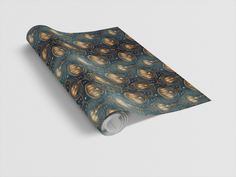 Stars Above the Menorah Wrapping Paper