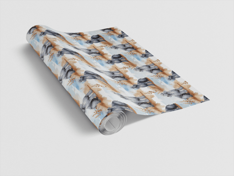 Pear-Shaped Charm - Bedlington Terrier Wrapping Paper