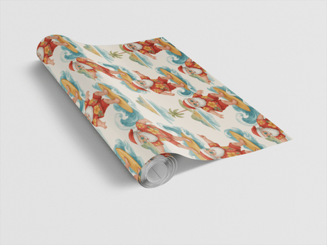 Merry Curl Breakers - Coastal Pattern Wrapping Paper