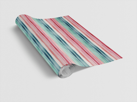 Dreamy Stripe Drift - Watercolor Stripes Wrapping Paper