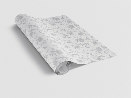 Baroque Blanche - Baroque Filigree Wrapping Paper