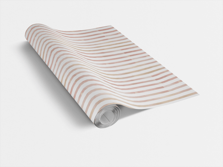 Seamless Rhythm - Watercolor Stripes Wrapping Paper
