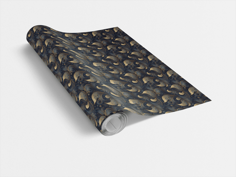 Waves and Whirls Wrapping Paper