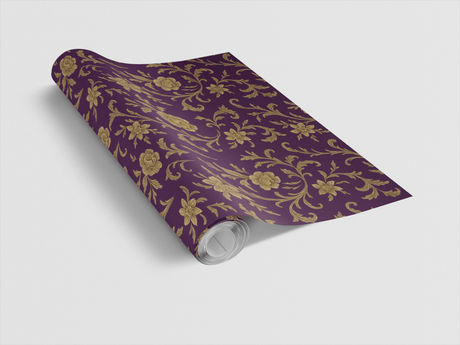 Baroque Amaranth - Baroque Filigree Wrapping Paper