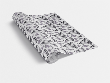 Stitched in Vows - Lavender Blooms Wrapping Paper