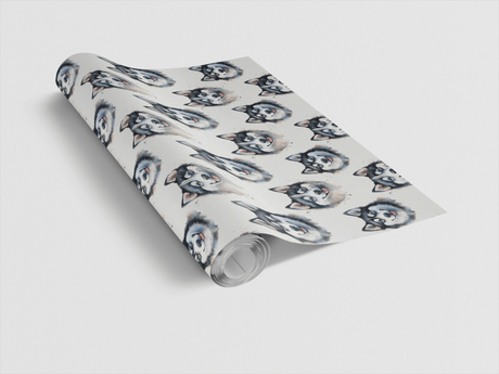 Arctic Howl Husky Wrapping Paper