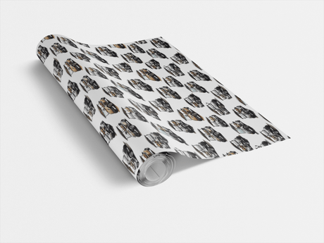 Plaid & Putter Wrap - Golf Plaid Wrapping Paper