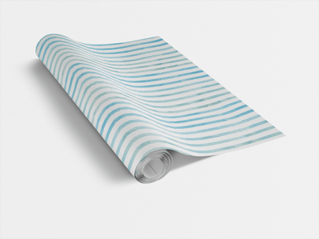 Perfectly Aligned - Watercolor Stripes Wrapping Paper