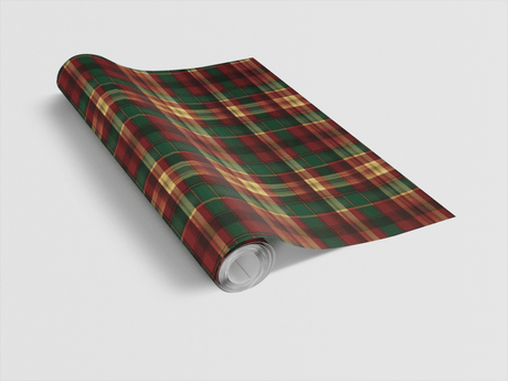 Candlelight Plaid Wrapping Paper