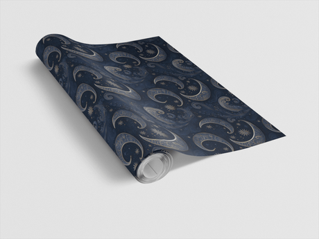 Starlit Filigree - Baroque Filigree Wrapping Paper