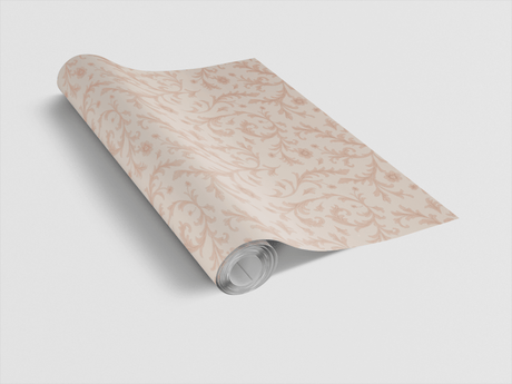 Peach Baroque - Baroque Filigree Wrapping Paper
