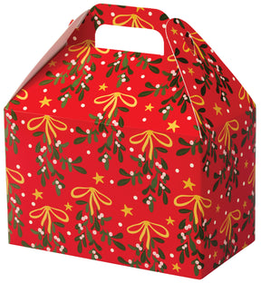 Mistletoe Bows - Gable Box - 8-1/2 x 5 x 5-1/2"