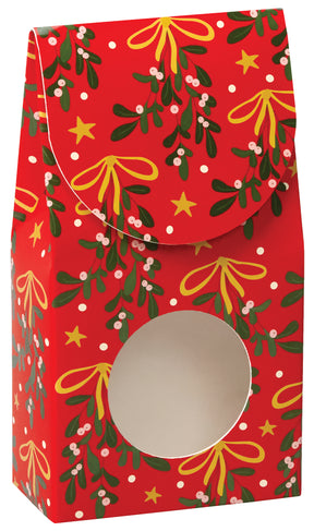 Mistletoe Bows - Window Candy Box - 3-1/2 x 1-3/4 x 6-1/2"