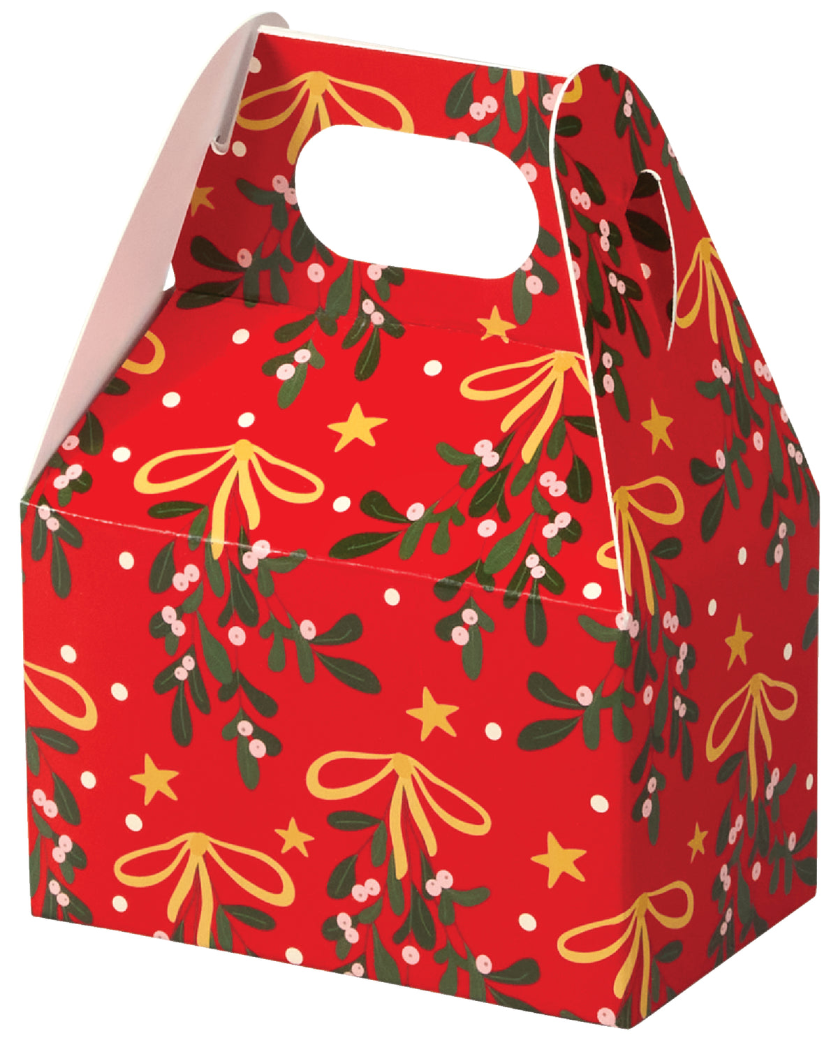 Mistletoe Bows - Mini Gable Box - 4 x 2-1/2 x 2-1/2"