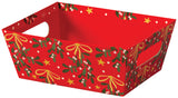 Mistletoe Bows - Basket Tray - 9 x 7 x 3-1/2"