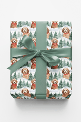 Golden Doodle Flurries - Labradoodle Wrapping Paper