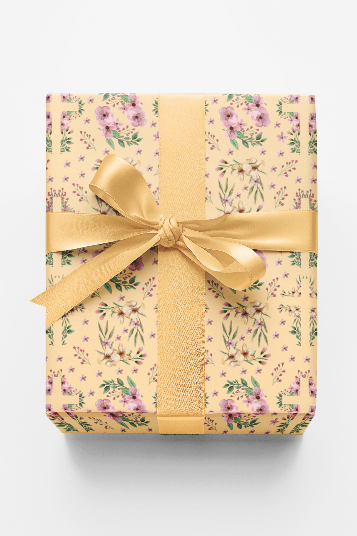 Easter Floral Cross - Orange Cream