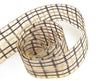 Brown / Tan - Novel Plaid Ribbon - 1-1/2" x 50 Yards