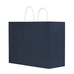Nautical Navy Blue - Smooth Top Egde Shopping Bag - 16 x 6 x 13"